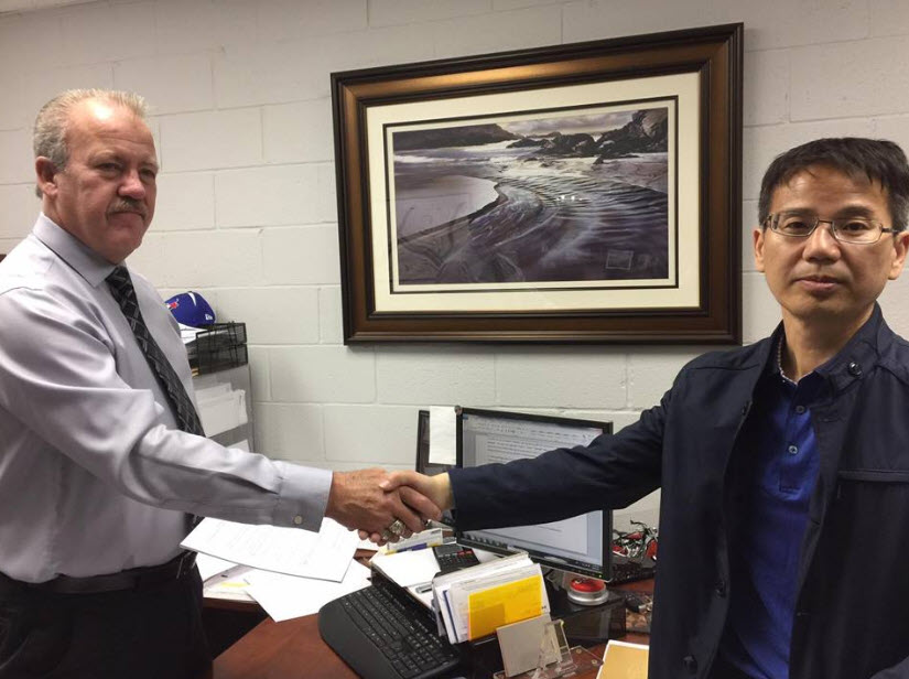 Wayman Harten, President of Synthetic Ice Solutions finalizing 3 year deal with Chinese distributor.